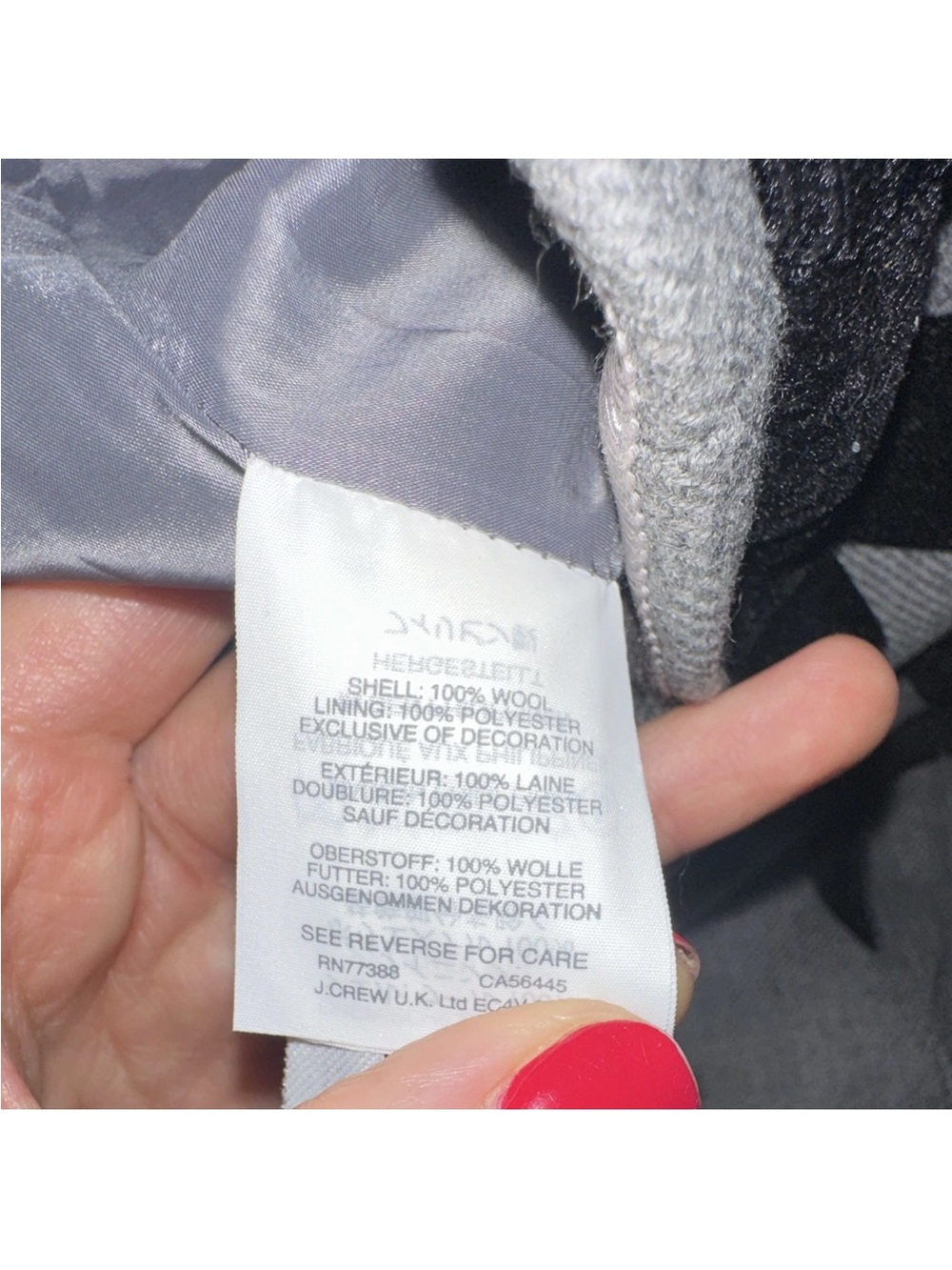 Jcrew Wool Pencil Skirt with Black Bow Details - Picture 3 of 4